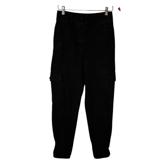 Aritzia Wilfred Free | Modern Cargo Pant- Black High Waist Cargo Pant- Size 4 - Picture 4 of 16